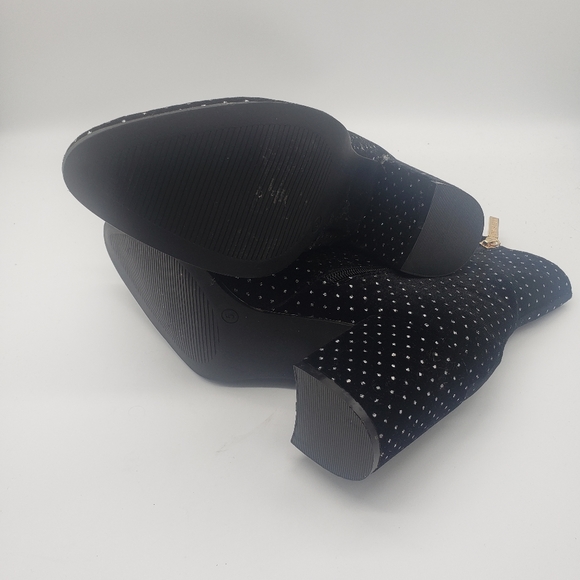 RIVER ISLAND Black Suede With Studs Booties Size 8 - Picture 7 of 9